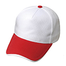 網眼排汗廣告帽(白/紅/白)