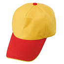 網眼排汗廣告帽(黃/紅/黃)