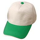 網眼排汗廣告帽(米/綠/米)