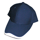 6片粗磨毛波浪帽(深藍)